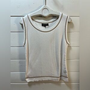 JONES NEW YORK – White Knit Tank Top (2X)